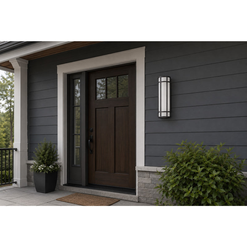 Maxim Lighting Moon Ray LED 1-Light Outdoor Sconce, Bronze/White