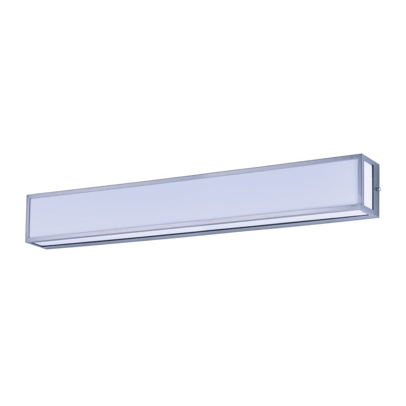 Maxim Lighting Vanity LED 1-Light Bath Vanity, Nickel/White