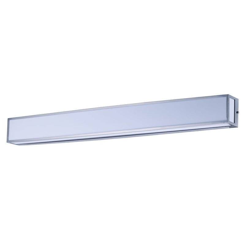 Maxim Lighting Vanity LED 1-Light Bath Vanity, Nickel/White