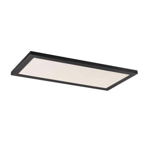 Maxim Lighting Sky/5CCT 1Lt 1' x 2' LED 12" Flush Mount, Black/White - 55761WTBK