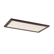 Maxim Lighting Sky/5CCT 1Lt 1' x 2' LED 12" Flush, Bronze/White - 55761WTBZ