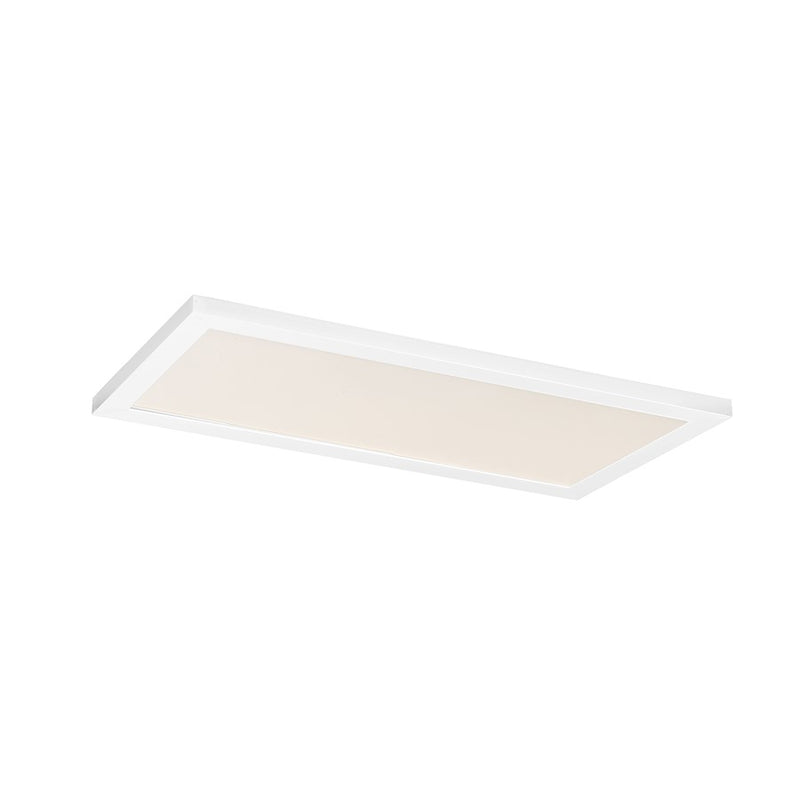 Maxim Lighting Sky/5CCT 1Lt 1' x 2' LED 12" Flush Mount, White/White