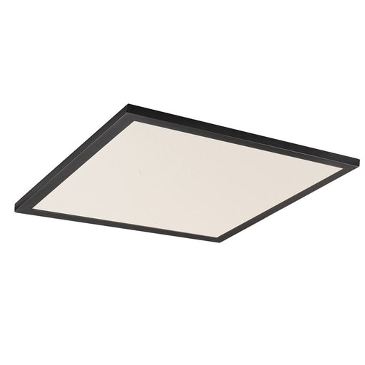 Maxim Lighting Sky/5CCT 1Lt 2' x 2' LED 24" Flush Mount, Black/White - 55762WTBK