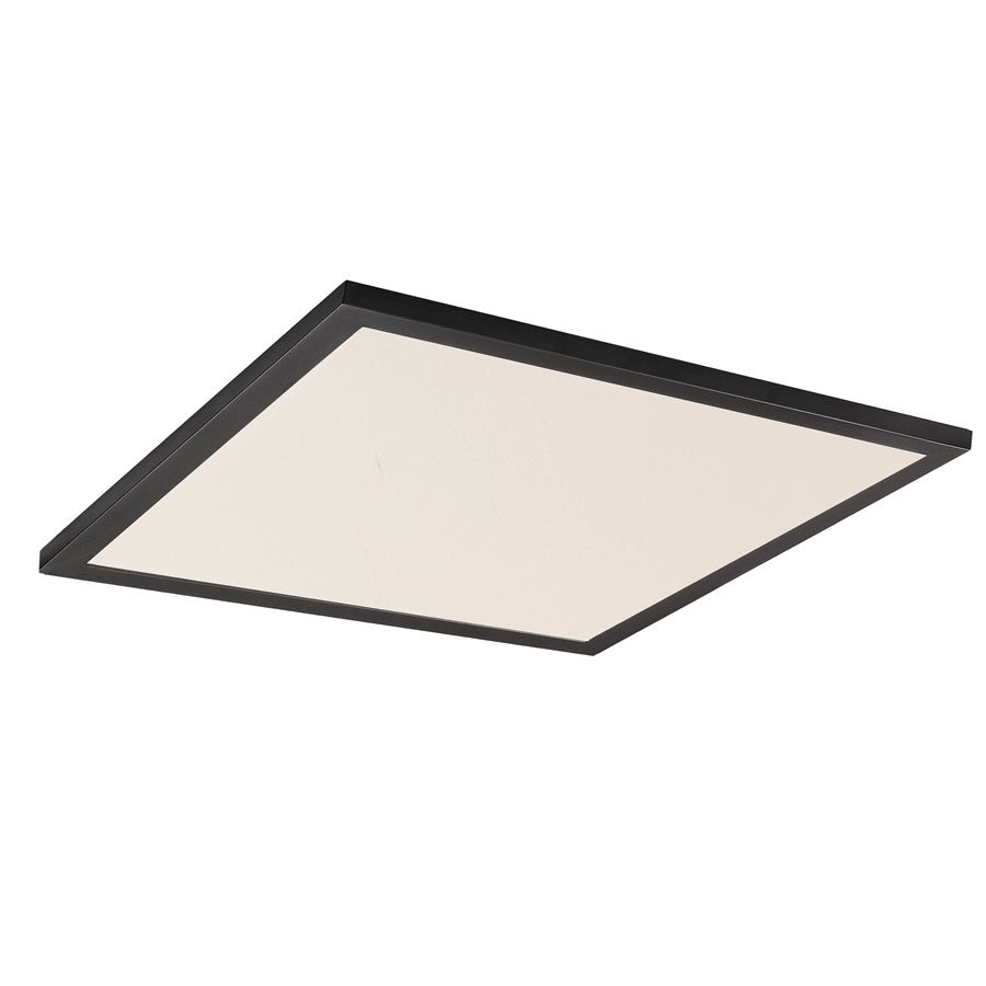 Maxim Lighting Sky/5CCT 1Lt 2' x 2' LED 24" Flush Mount, Black/White - 55762WTBK