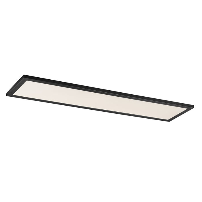 Maxim Lighting Sky/5CCT 1Lt 1' x 4' LED 12" Flush Mount, Black/White - 55764WTBK