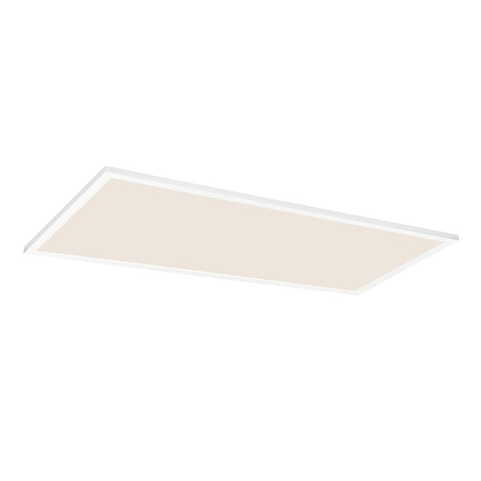 Maxim Lighting Sky/5CCT 1Lt 2' x 4' LED 24" Flush Mount, White/White - 55766WTWT