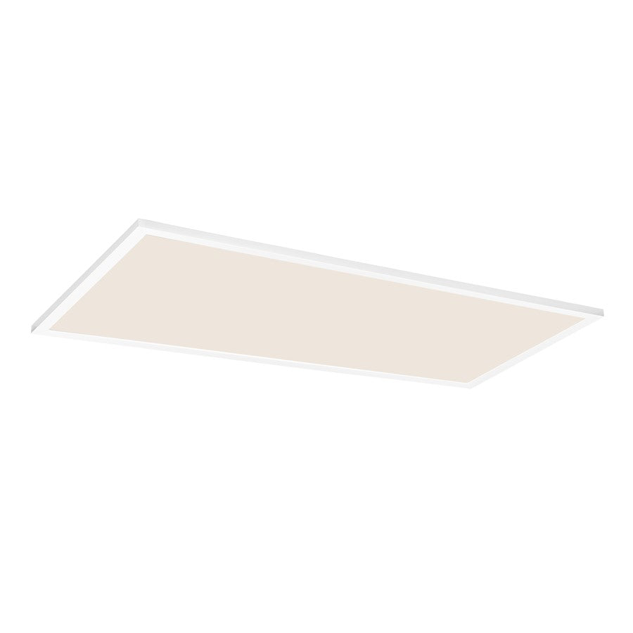 Maxim Lighting Sky/5CCT 1Lt 2' x 4' LED 24" Flush Mount, White/White - 55766WTWT