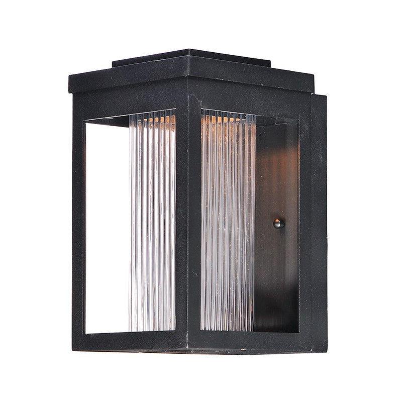 Maxim Lighting 10' x 6' Salon LED 1 Light Outdoor Wall, Black Ribbed