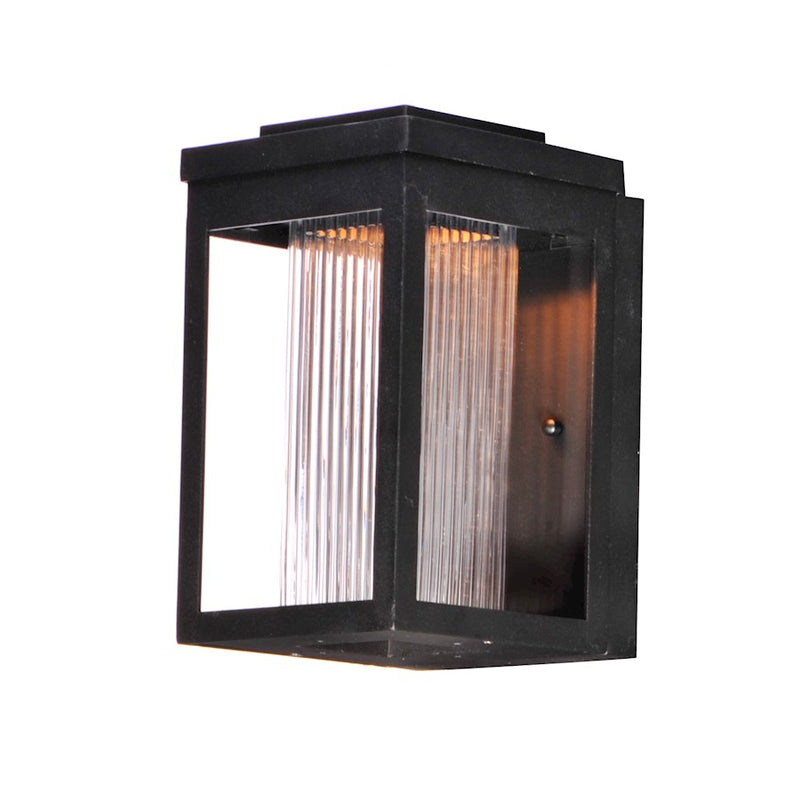 Maxim Lighting 10' x 6' Salon LED 1 Light Outdoor Wall, Black Ribbed