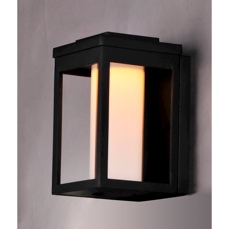 Maxim Lighting 10' x 6' Salon LED 1 Light Outdoor Wall, Black/White