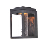 Maxim Lighting Salon LED 1 Light Outdoor Wall, Black/Water Glass