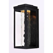 Maxim Lighting 15' x 6' Salon LED 1 Lt Outdoor Wall, Black/Water