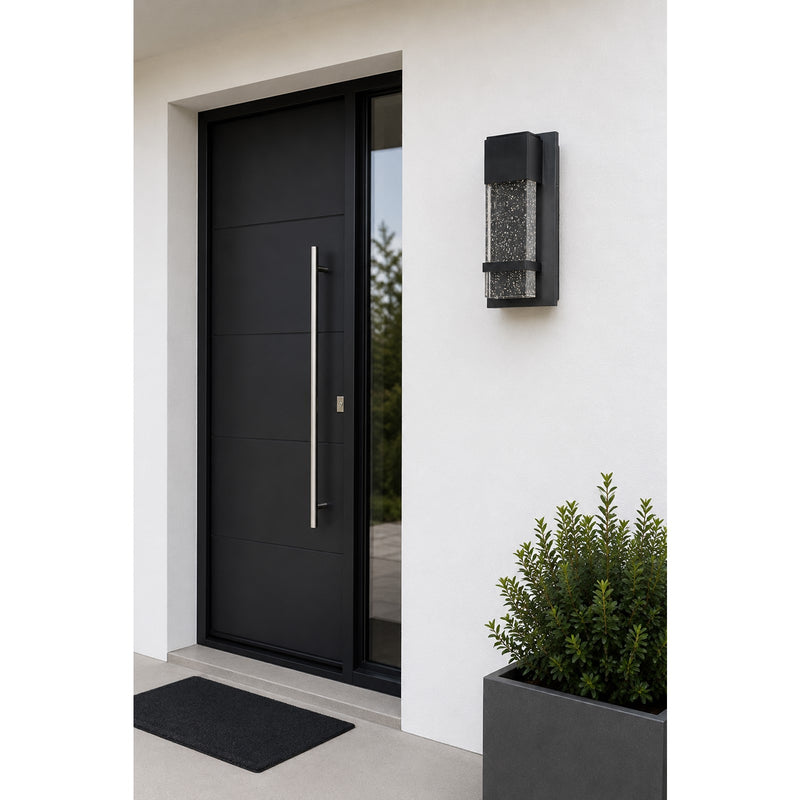 Maxim Lighting 13.75' x 6.5' Cascade LED Outdoor Wall, Black