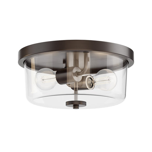 Maxim Lighting Fuller 2Lt 5.5" Flush Mount, Oil Rubbed Bronze/Clear - 5691CLOI