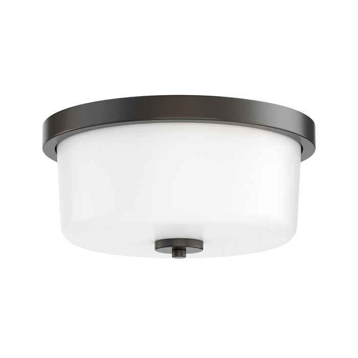 Maxim Lighting Fuller 2 Light 5.5" Flush Mount, Black/White - 5691WTBK