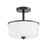Maxim Lighting Fuller 2Lt 10" Flush Mount, Oil Rubbed Bronze/White - 5692WTOI