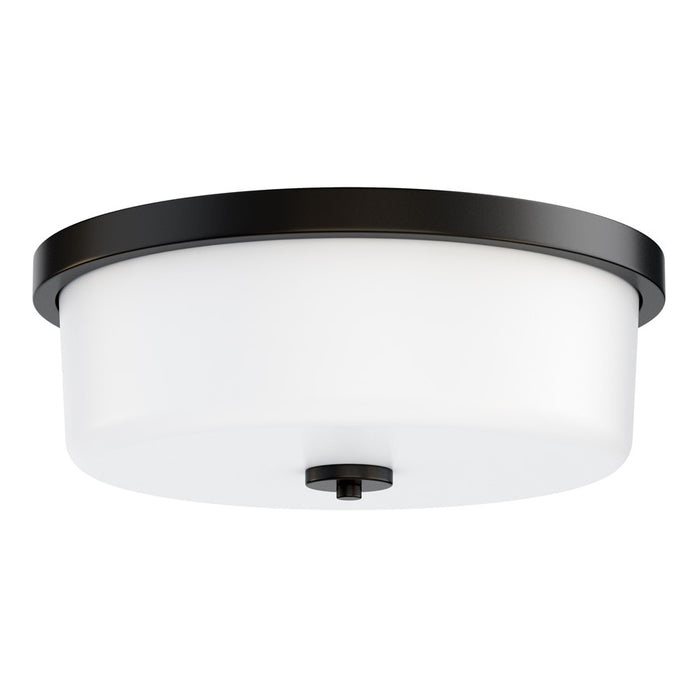 Maxim Lighting Fuller 3 Light 5.5" Flush Mount, Black/White - 5693WTBK