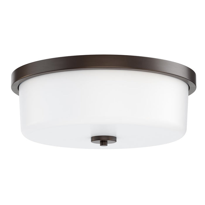 Maxim Lighting Fuller 3Lt 5.5" Flush Mount, Oil Rubbed Bronze/White - 5693WTOI