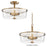 Maxim Lighting Fuller 3Lt 10" Flush Mount, Natural Aged Brass/Clear