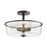Maxim Lighting Fuller 3Lt 10" Flush Mount, Oil Rubbed Bronze/Clear - 5695CLOI