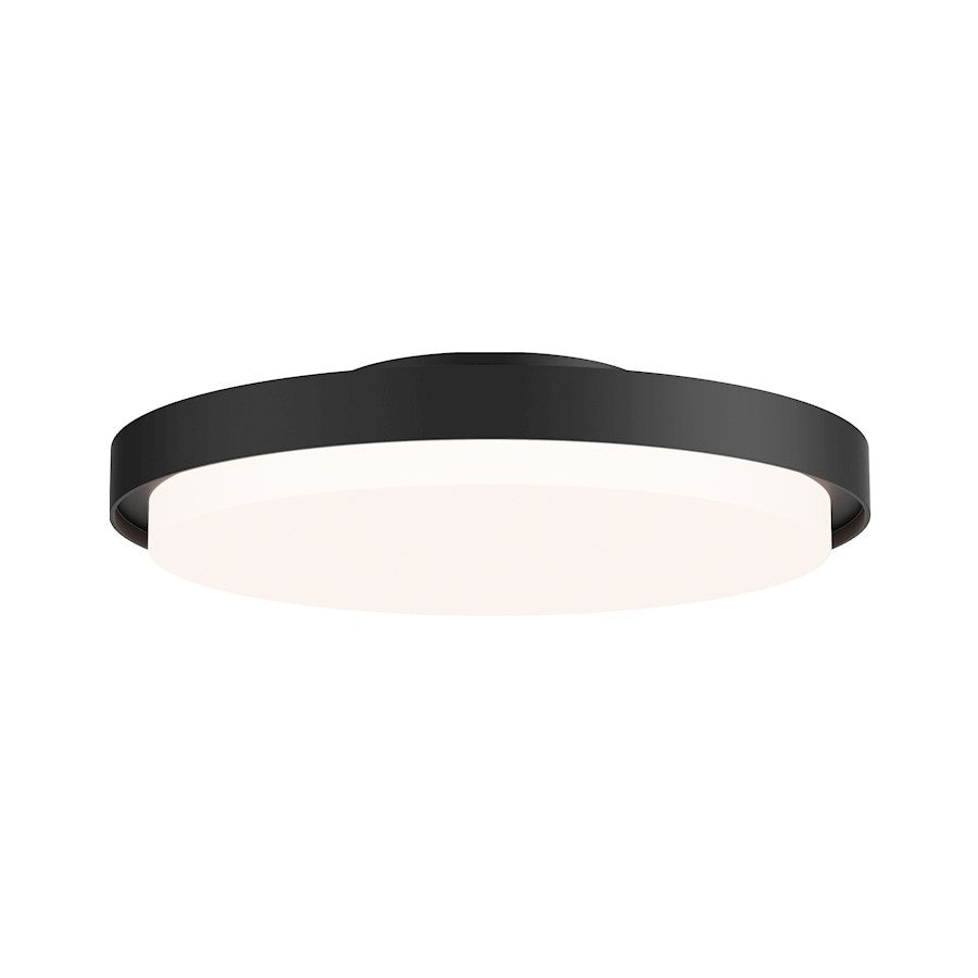 Maxim Lighting Float 1 Light 12" LED Flush Mount, Black - 57312BK