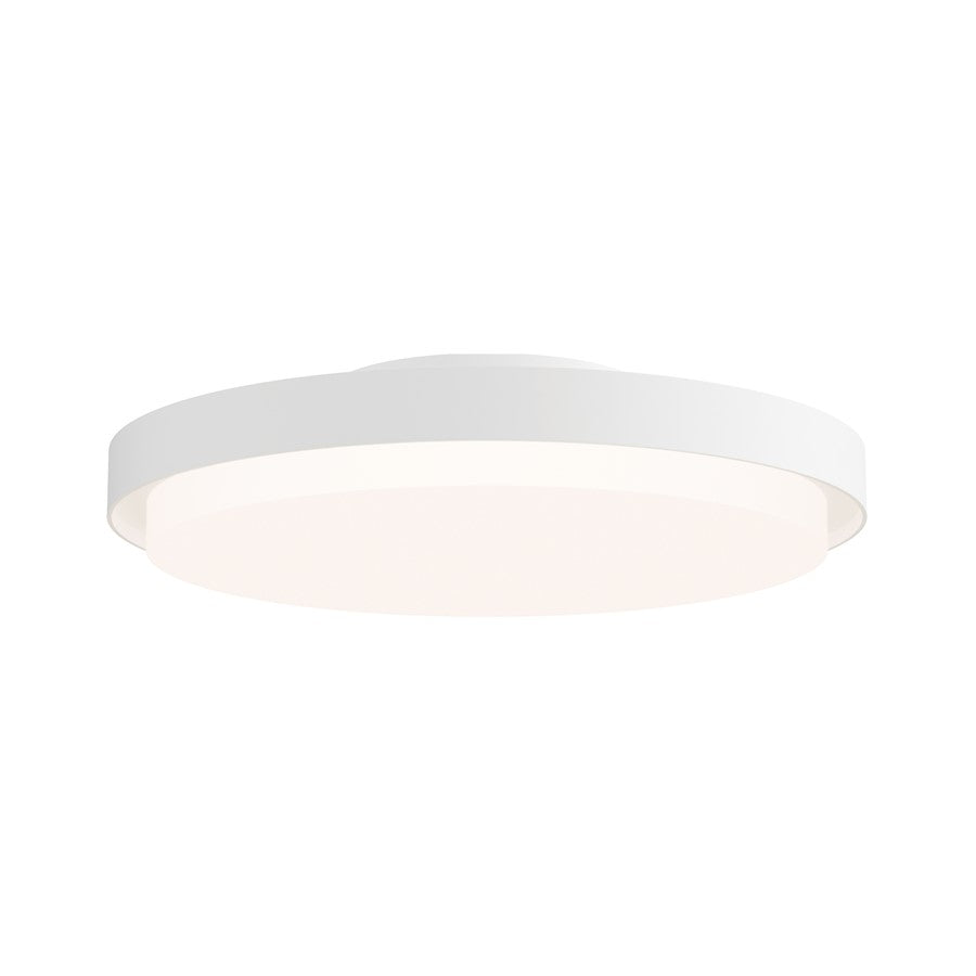 Maxim Lighting Float 1 Light 12" LED Flush Mount, White - 57312WT