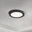 Maxim Lighting Chip 5" 12W RD LED Flush Mount, Black/White