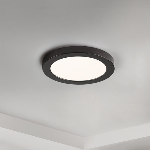 Maxim Lighting Chip 5" 12W RD LED Flush Mount, Black/White