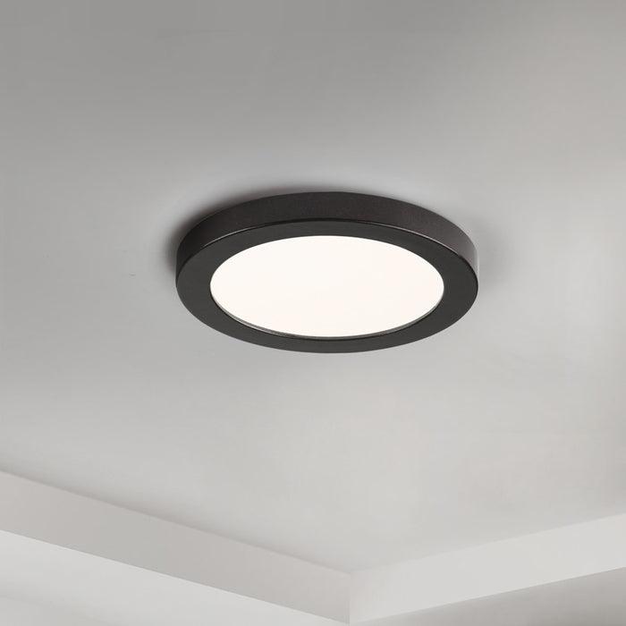 Maxim Lighting Chip 5" 12W RD LED Flush Mount, Black/White