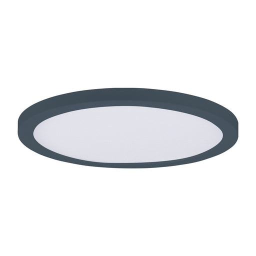 Maxim Lighting Chip 1 Lt 7" 15W RD LED Flush Mount, Black/White - 57592WTBK