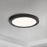 Maxim Lighting Chip 1 Lt 7" 15W RD LED Flush Mount, Black/White