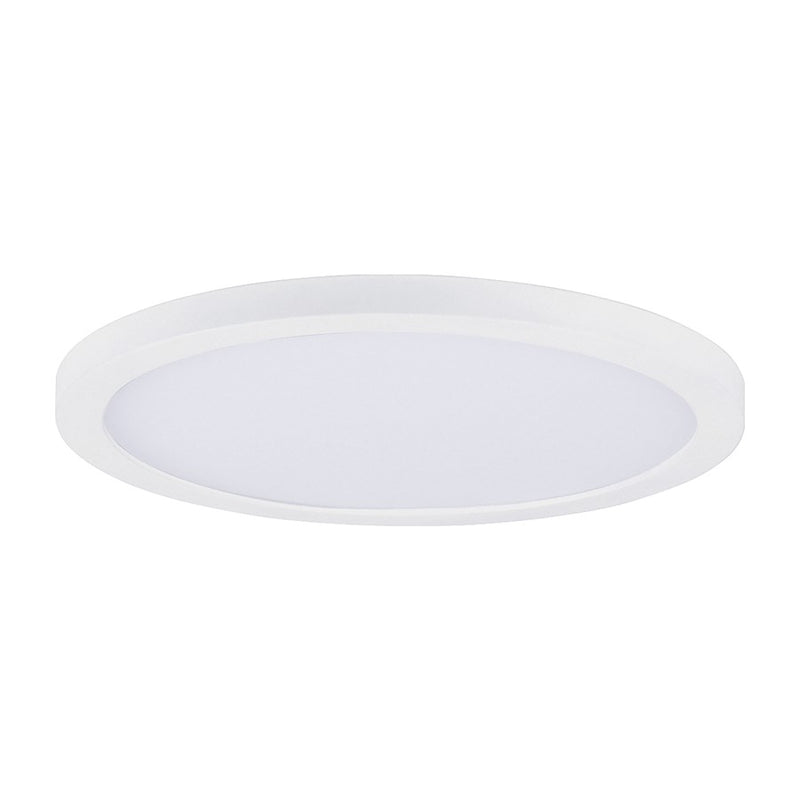 Maxim Lighting Chip 1Lt 7" 15W RD LED Flush Mount, White/White