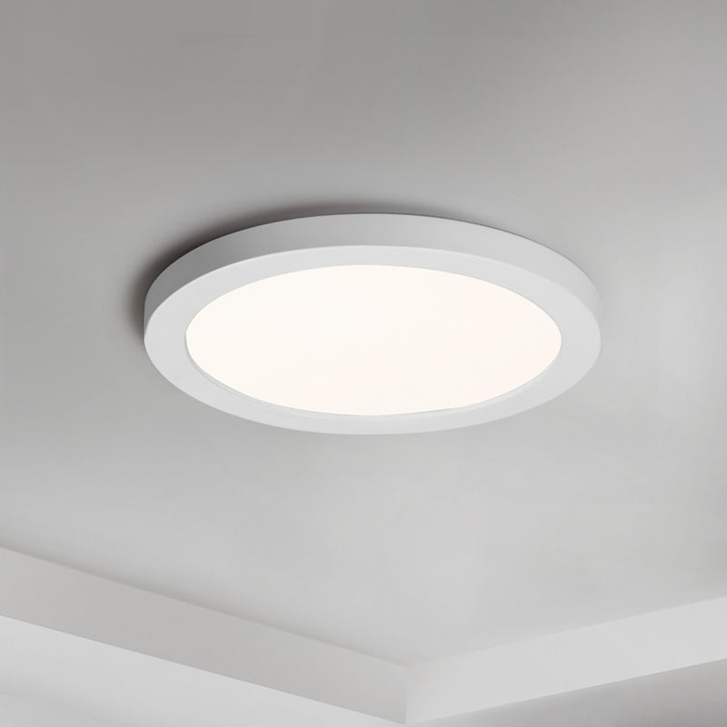 Maxim Lighting Chip 1Lt 7" 15W RD LED Flush Mount, White/White