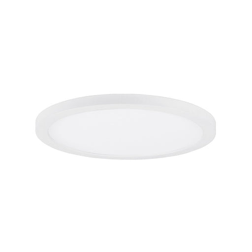 Maxim Lighting Chip 1 Lt 7" 15W RD LED Flush Mount/5CCT, White/White - 57593WTWT