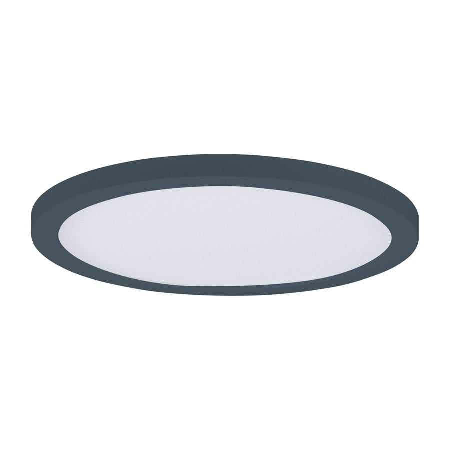 Maxim Lighting Chip 9" 18W RD LED Flush Mount 3000K, Black/White - 57594WTBK