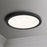 Maxim Lighting Chip 9" 18W RD LED Flush Mount 3000K, Black/White