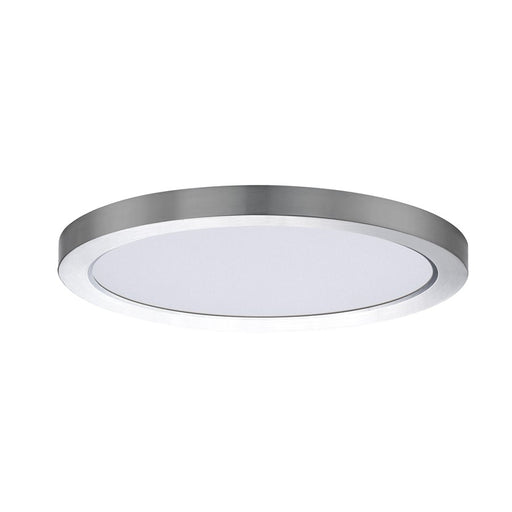 Maxim Lighting Chip 11" 26W RD LED Flush Mount 3000K, Nickel/White - 57596WTSN