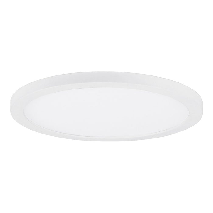 Maxim Lighting Chip 11" 26W RD LED Flush Mount, 5CCT, White/White - 57597WTWT