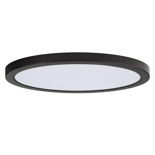 Maxim Lighting Chip 1 Light 0.75" Flush Mount, White/Black - 57598WTBK