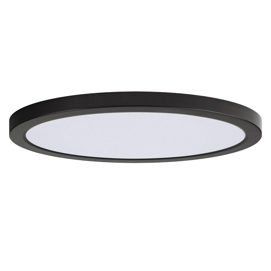 Maxim Lighting Chip 1 Light 0.75" Flush Mount, White/Black - 57598WTBK
