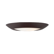 Maxim Lighting Diverse Direct LED 7.5" 1-Light Flush Mount, Bronze