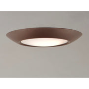 Maxim Lighting Diverse Direct LED 7.5" 1-Light Flush Mount, Bronze