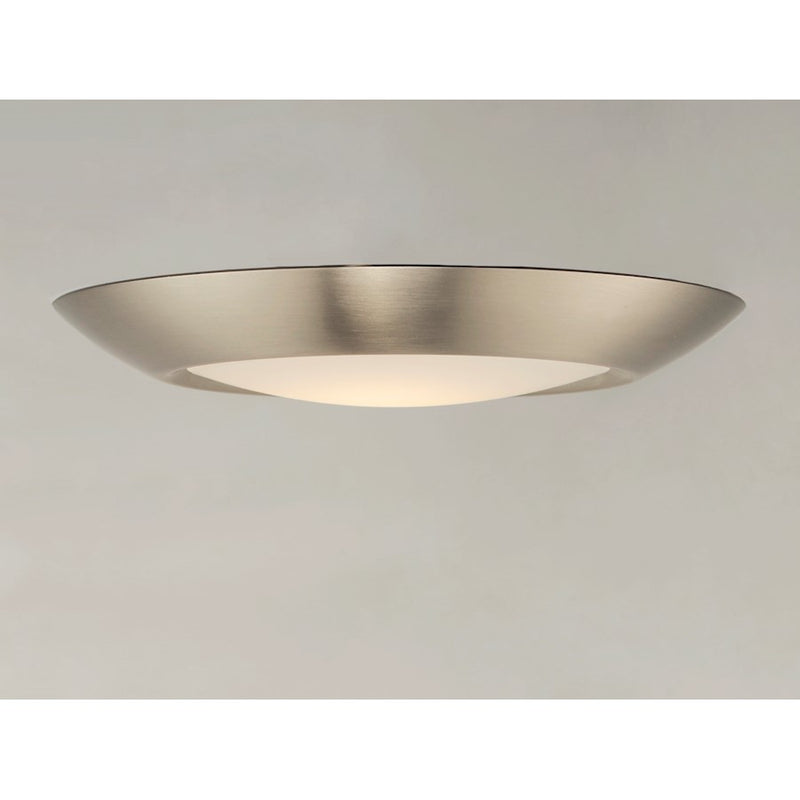 Maxim Lighting Diverse Direct LED 7.5" 1-Light Flush, Nickel