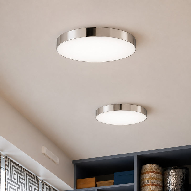 Maxim Lighting Trim 5" 12.5W LED 1-Light Flush Mount, Chrome