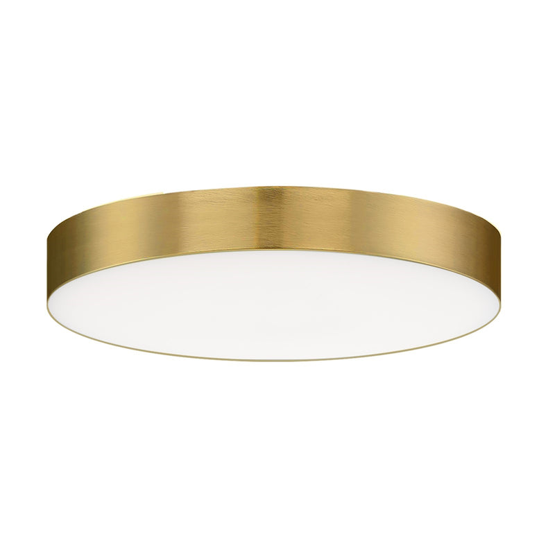 Maxim Lighting Trim 1 Light 5" Flush Mount/Round, Satin Brass/White