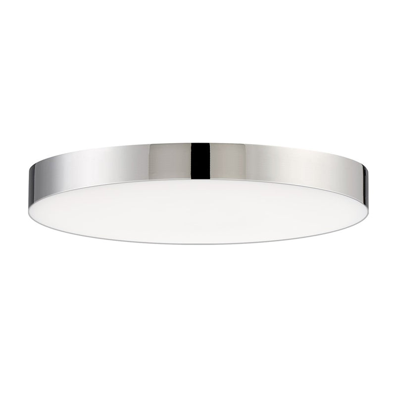 Maxim Lighting Trim 7" 15W LED 1-Light Flush Mount, Polished Chrome