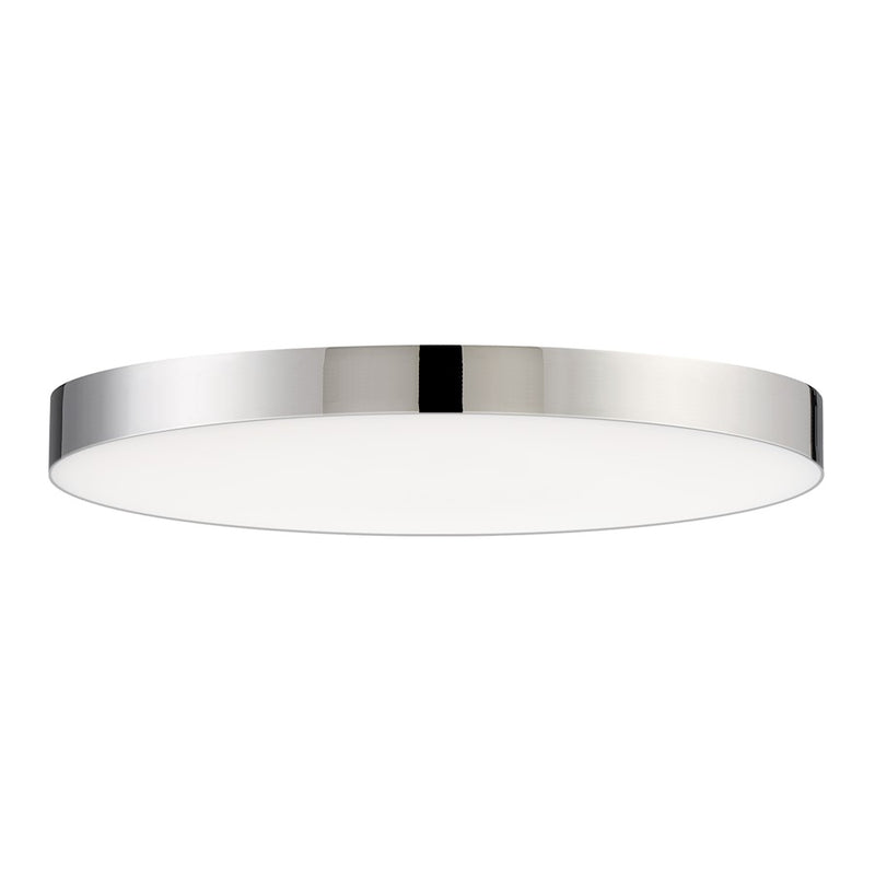 Maxim Lighting Trim 9" 18W LED 1-Light Flush Mount, Polished Chrome