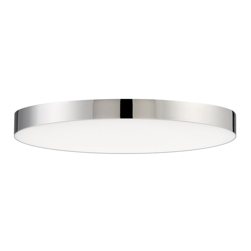 Maxim Lighting Trim 9" 18W LED 1-Light Flush Mount, Polished Chrome