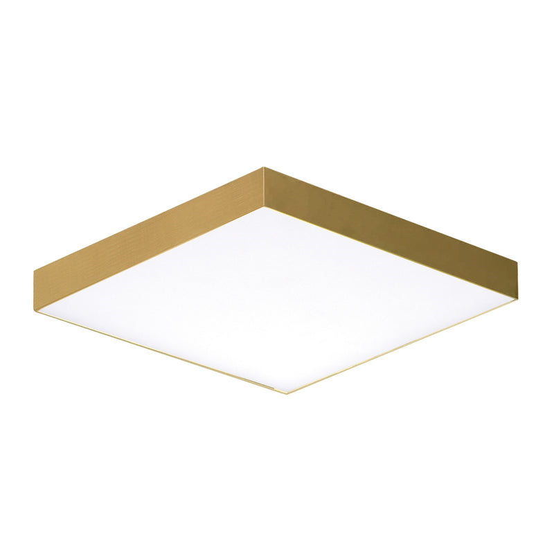 Maxim Lighting Trim 1 Light 6" Flush Mount, Satin Brass/White