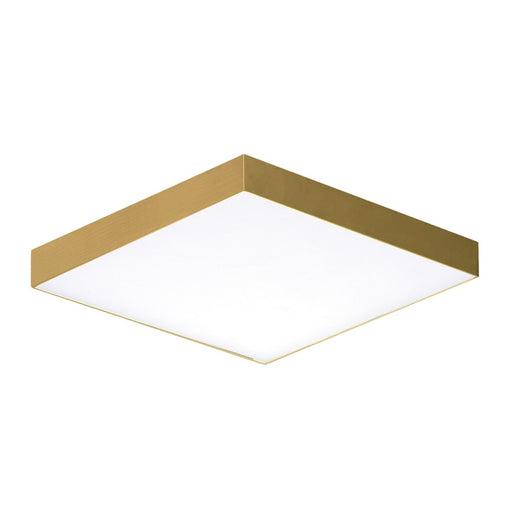 Maxim Lighting Trim 1 Light 6" Flush Mount, Satin Brass/White - 57667WTSBR
